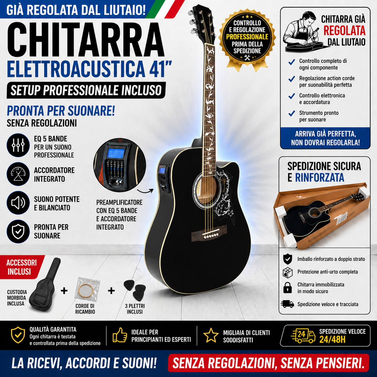 Chitarra Elettroacustica 41”