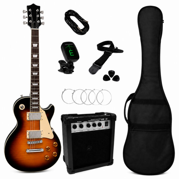 Les Paul Sunburst Vintage con Amplificatore e Accessori