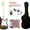 Kit Chitarra Stratocaster SMT Sunburst Flammed e Amplificatore