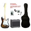 Kit Chitarra Stratocaster SMT Sunburst Flammed e Amplificatore