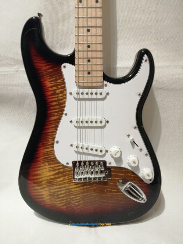 Kit Chitarra Stratocaster Sunburst Flammed e Amplificatore