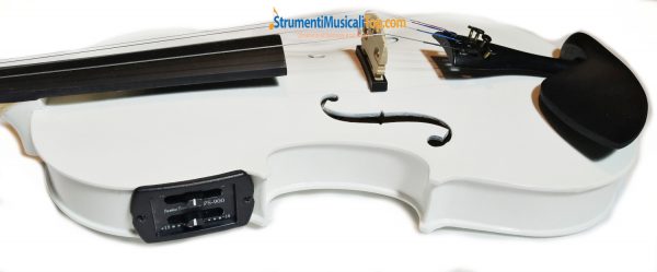 Violino Bianco Acustico ed Elettrico 44