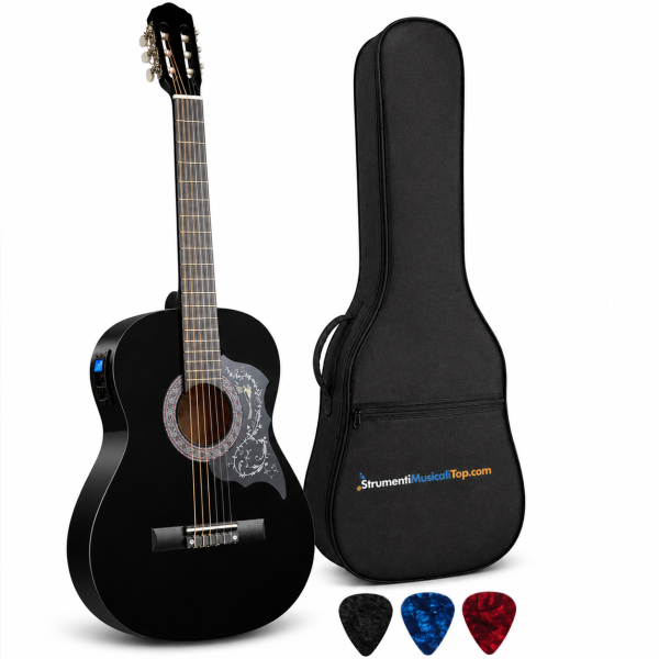 Chitarra Classica Elettrificata 4/4 con Accordatore EQ5 – Ideale per Principianti | SMT