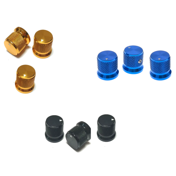 Pomelli Universali per Chitarra e Basso in Alluminio CNC