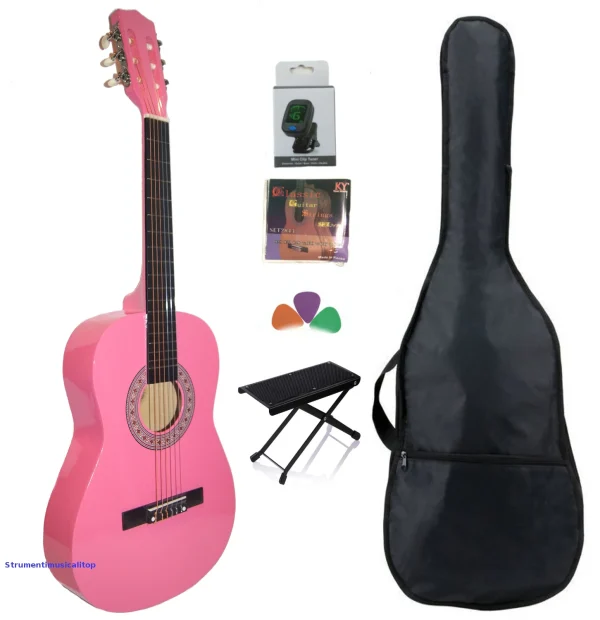 Chitarra Classica 3/4 Rosa  – Kit Scuola